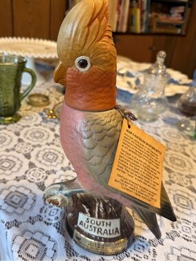 Jim Beam South Australian Whiskey Galah Bird Collectible Bottle